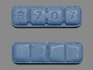 blue xanax bars b707